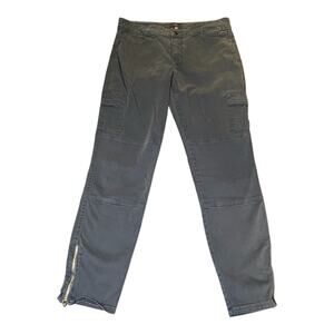 NYDJ Womens Slim Cargo Legging‎ Pants Women Jeans Blue LiftxTuck Sz 10 Ankle Zip